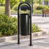 Buitenafvalbak R2 2 Buitenafvalbak R2 40 liter in openbare buitenruimte
